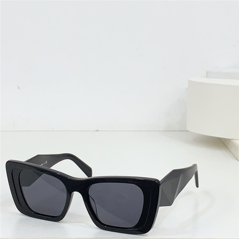 New fashion design sunglasses 08Y-F cat eye plate frame diamond shape cut temples popular and simple style outdoor uv400 protection glasses with metal chain