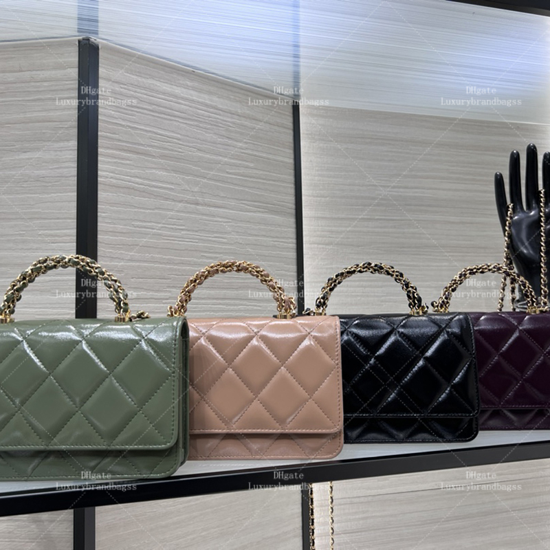 Crossbody Bag Designer Clutch with Chain - 19cm Lambskin Top Mirror quality Phone Holder Bag With box 24C16M