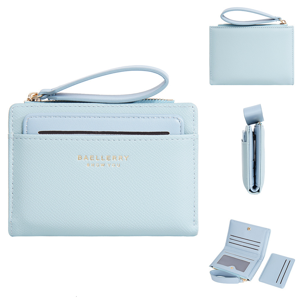 Women's Crossbody Bag with Wallet Set with Double Fold Zipper and Contrasting Colors