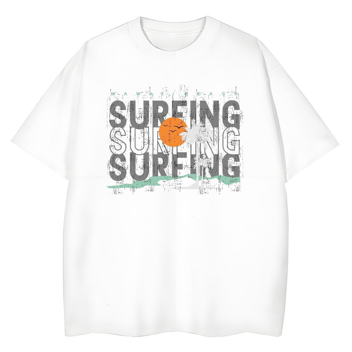 Brand T Shirts Men 230g 100% Cotton letter Outdoor Plus Size Custom Breathable Soft Men Tees 2024 Designer Wear