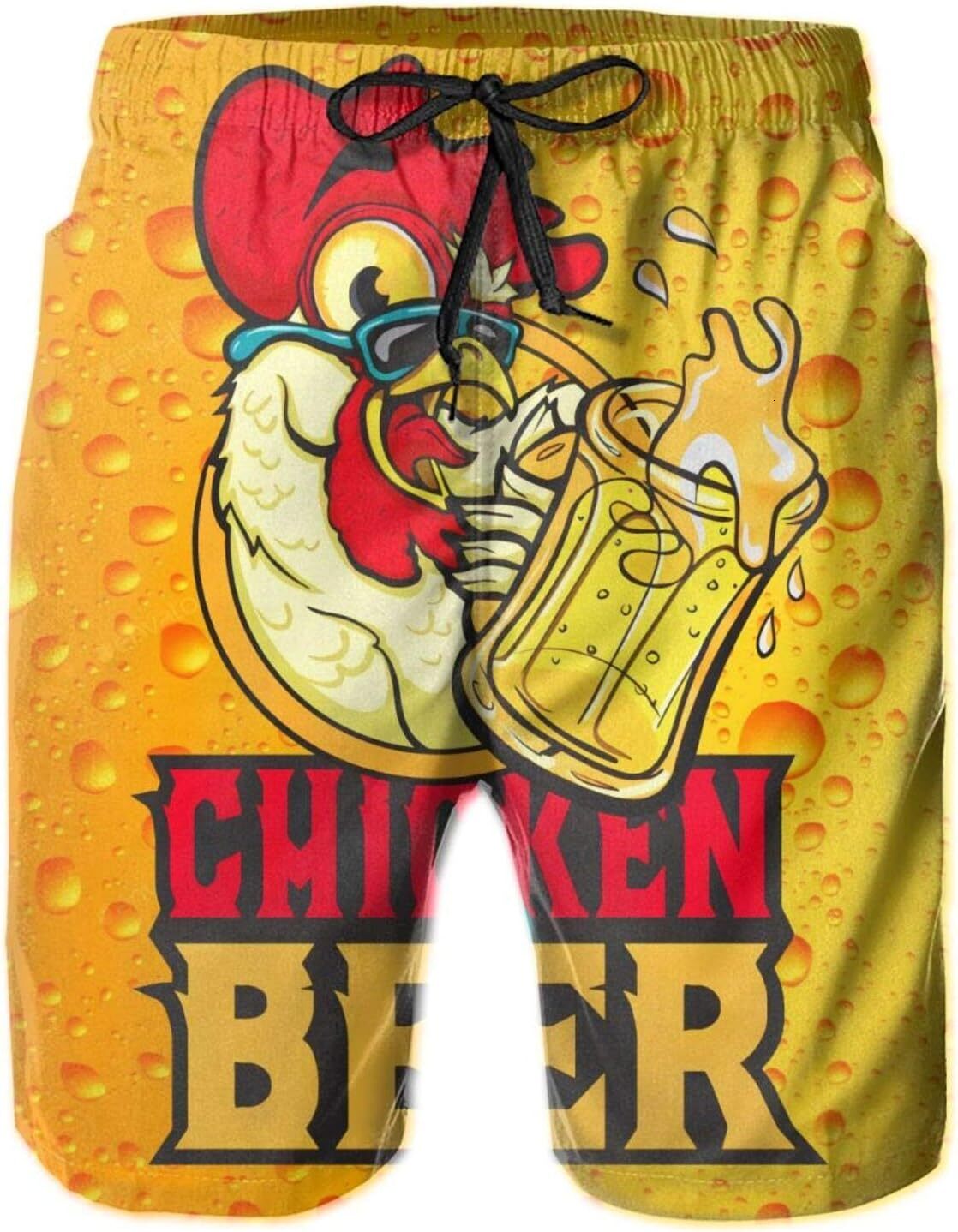 Beach Pants For Men 3D Printed Youth Shorts Breathable Swimming Interesting Pattern Half