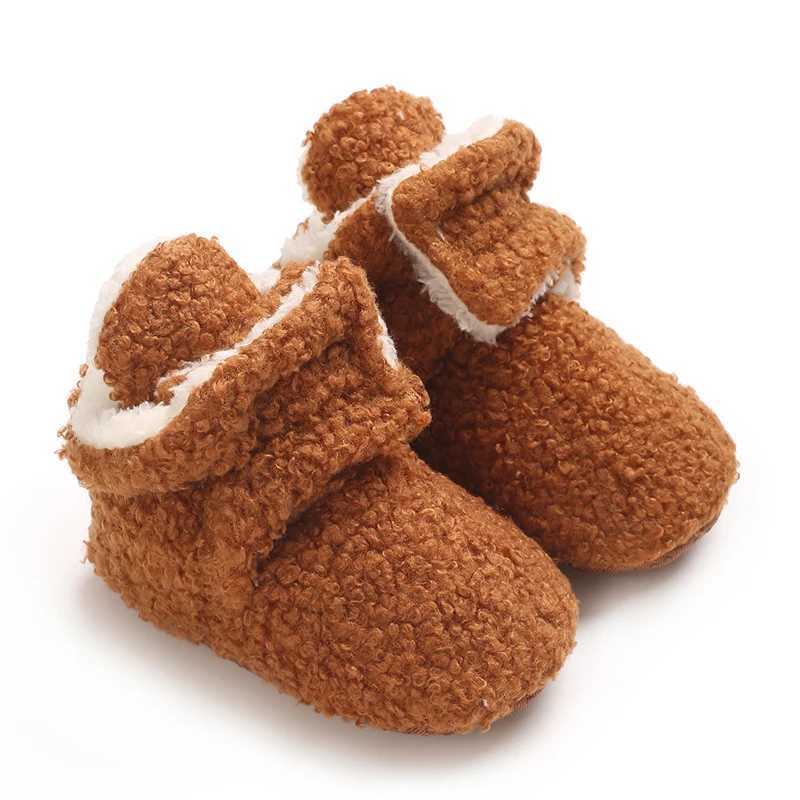 Winter newborn baby winter boots the first step is soft soled baby walking shoes soft soled baby foot protection cotton shoes M240827