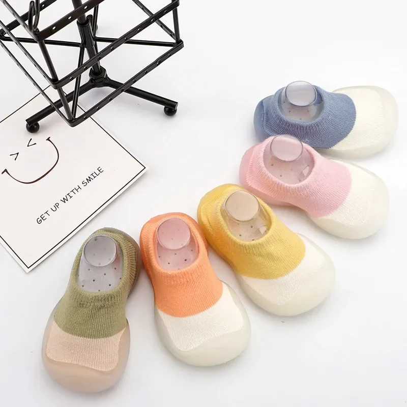 Baby socks baby patches cute walking shoes soft soles non slip floor shoes breathable first step shoes for young children girls and boys M240827