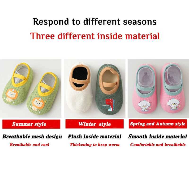 Baby anti slip socks childrens indoor warm floor shoes boys and girls childrens shoes amusement park kindergarten anti slip M240827