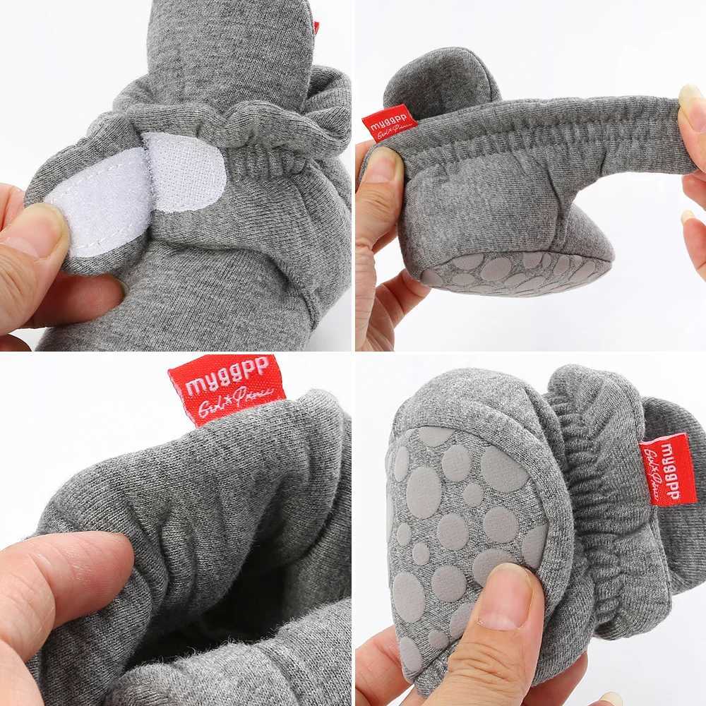 Newborn boy girl baby new star socks boots star toddler first walking boots cotton soft anti slip warm baby crib shoes M240827