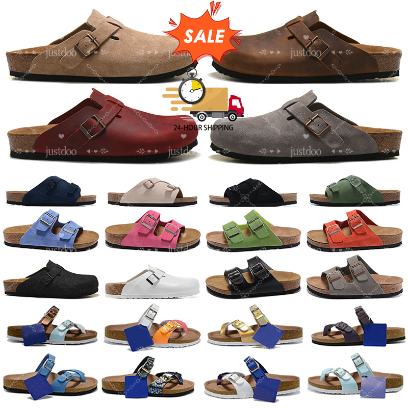 With Box Mens Slippers Designer Sandals Slippers Mules Cork Flat Fashion Suede Slides Classic Leather Slide Womens Favourite Beach Sliders Casual Platform Shoes