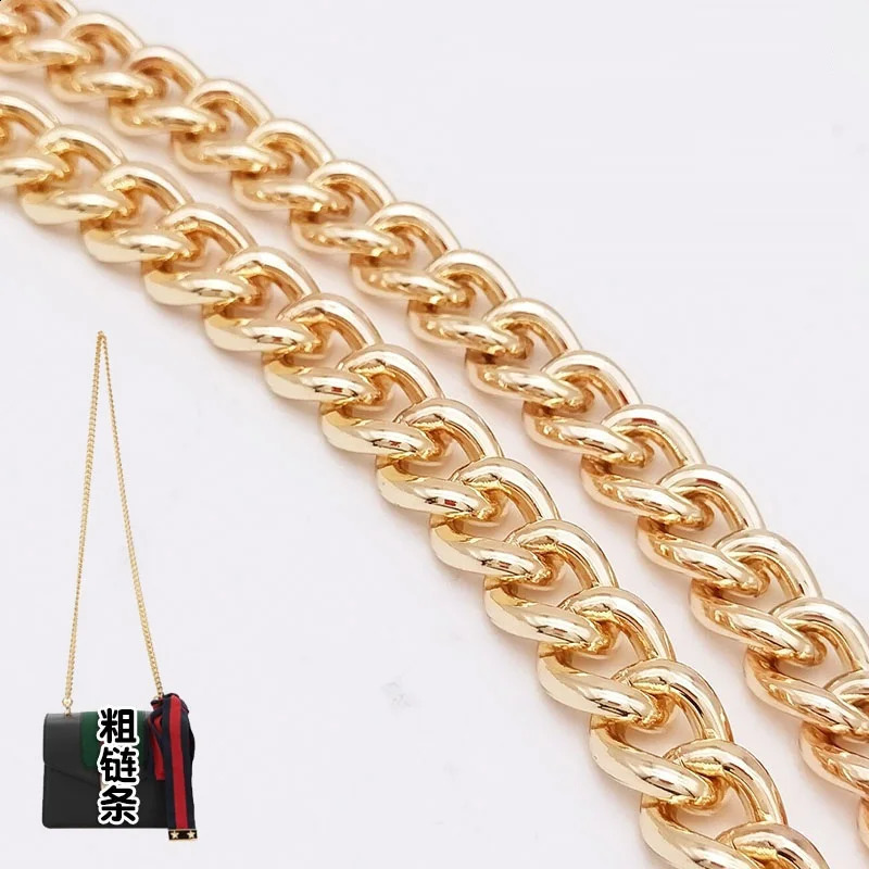 Long 120cm Metal Purse Chain Strap Handle Replacement For Handbag Shoulder Bag GOLD Color 240826