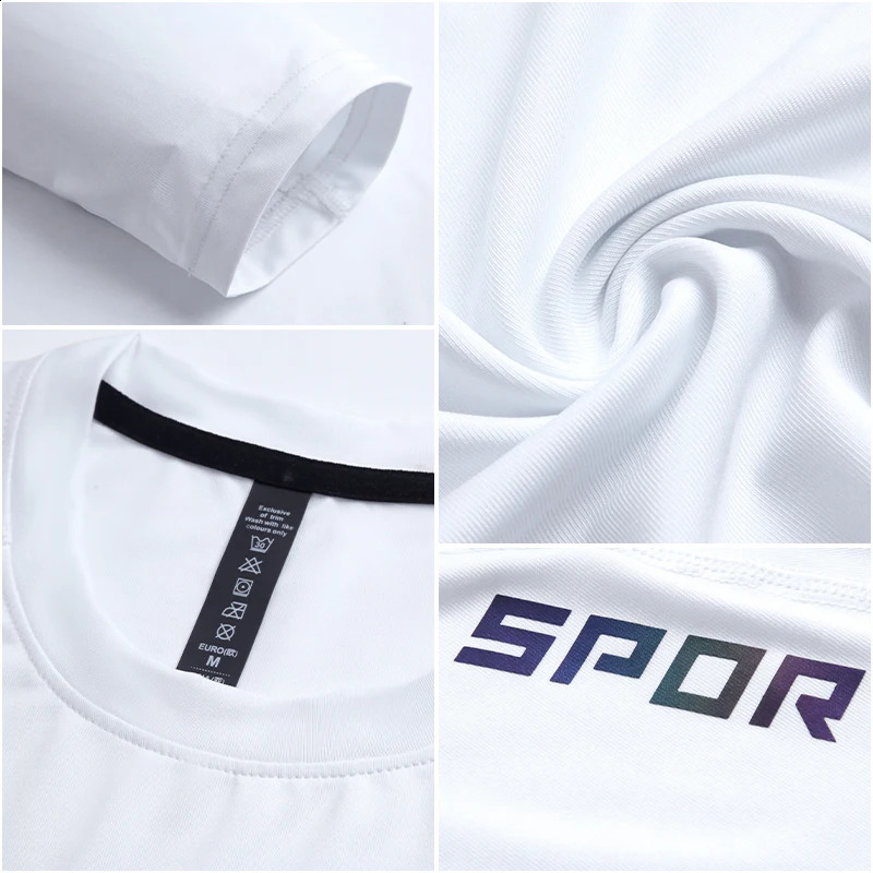 Mens sports Tshirt fitness running shirt quick drying long sleeved compression top training UA508 240827