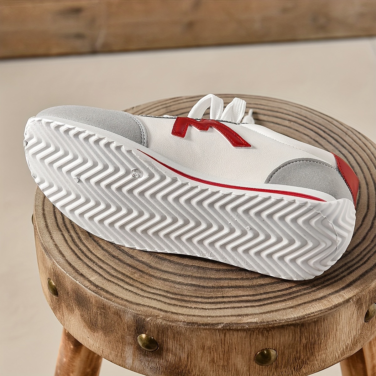 Versatile Mid-Top Lace-Up Sneakers - Soft EVA Sole, Breathable Mesh Lining, Comfortable Fabric Insole, Plain Toe Design - Perfect for Casual Walking, 