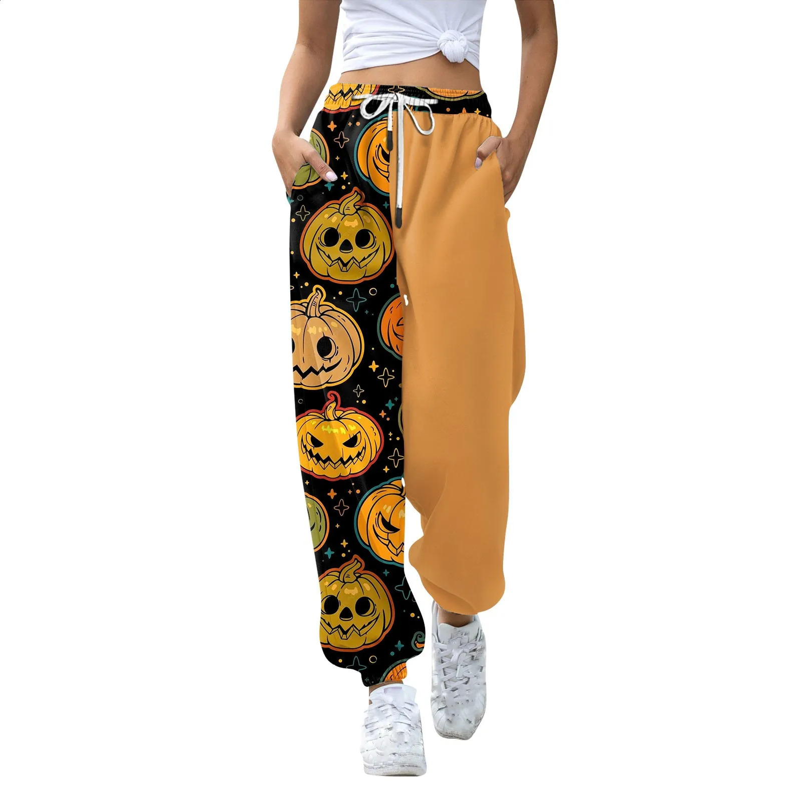 Womens sports pants Halloween printed casual pants womens pants high waisted womens clothing sales bag pants women 240827