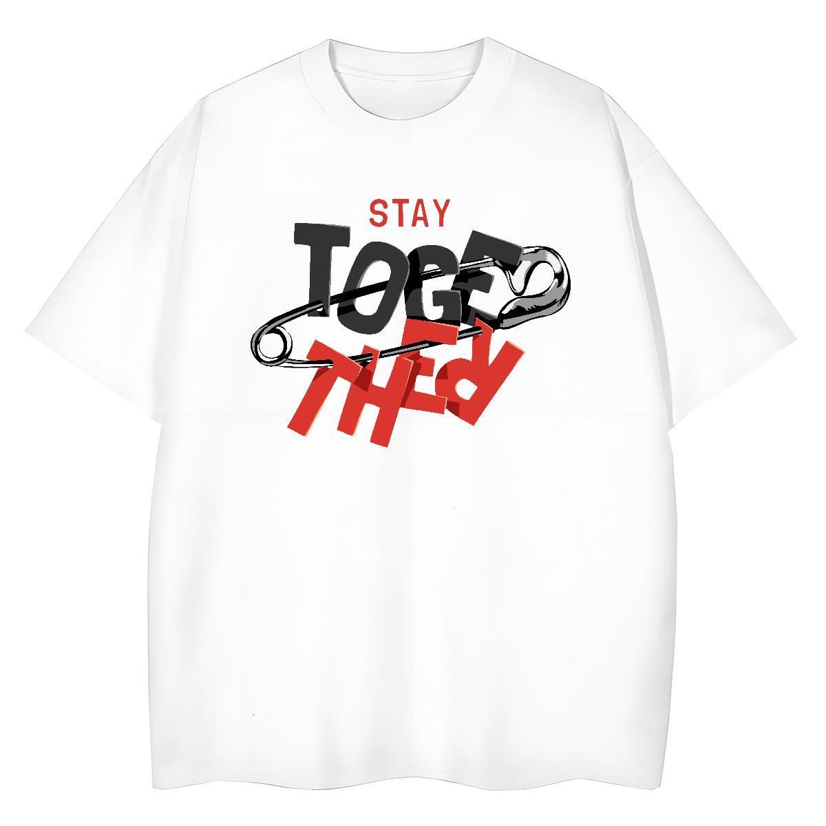 Free Shipping Unisex Tshirts 230g Pure Cotton letter Outdoor Womens T Shirts Short Sleeve O-Neck Black White Tee Shirt