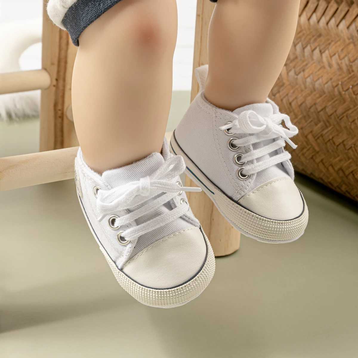 KIDSUN newborn multi-color canvas baby shoes soft soled casual shoes for boys and girls the first childrens shoes M240827