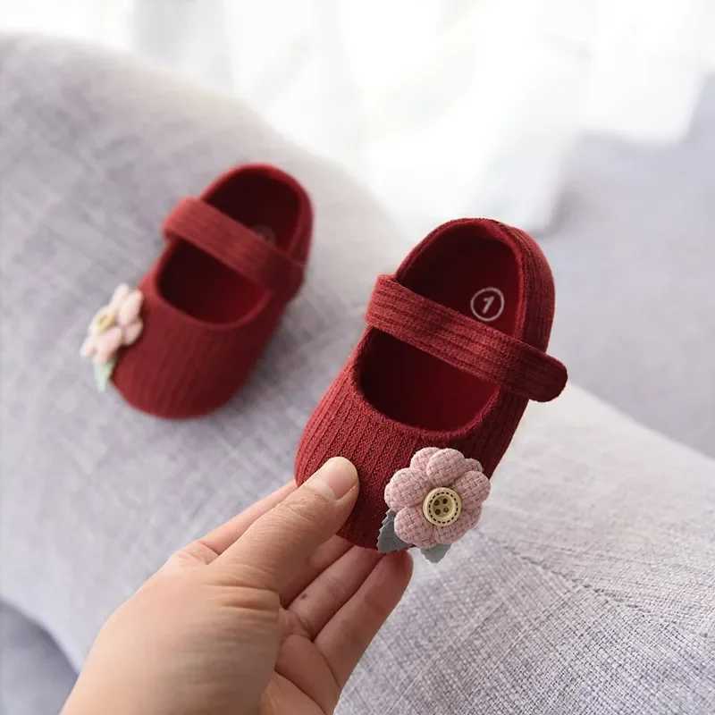 New baby shoes bow tie princess shoes non slip toddler shoes first mover newborn baby shoes comfortable baby shoes M240827