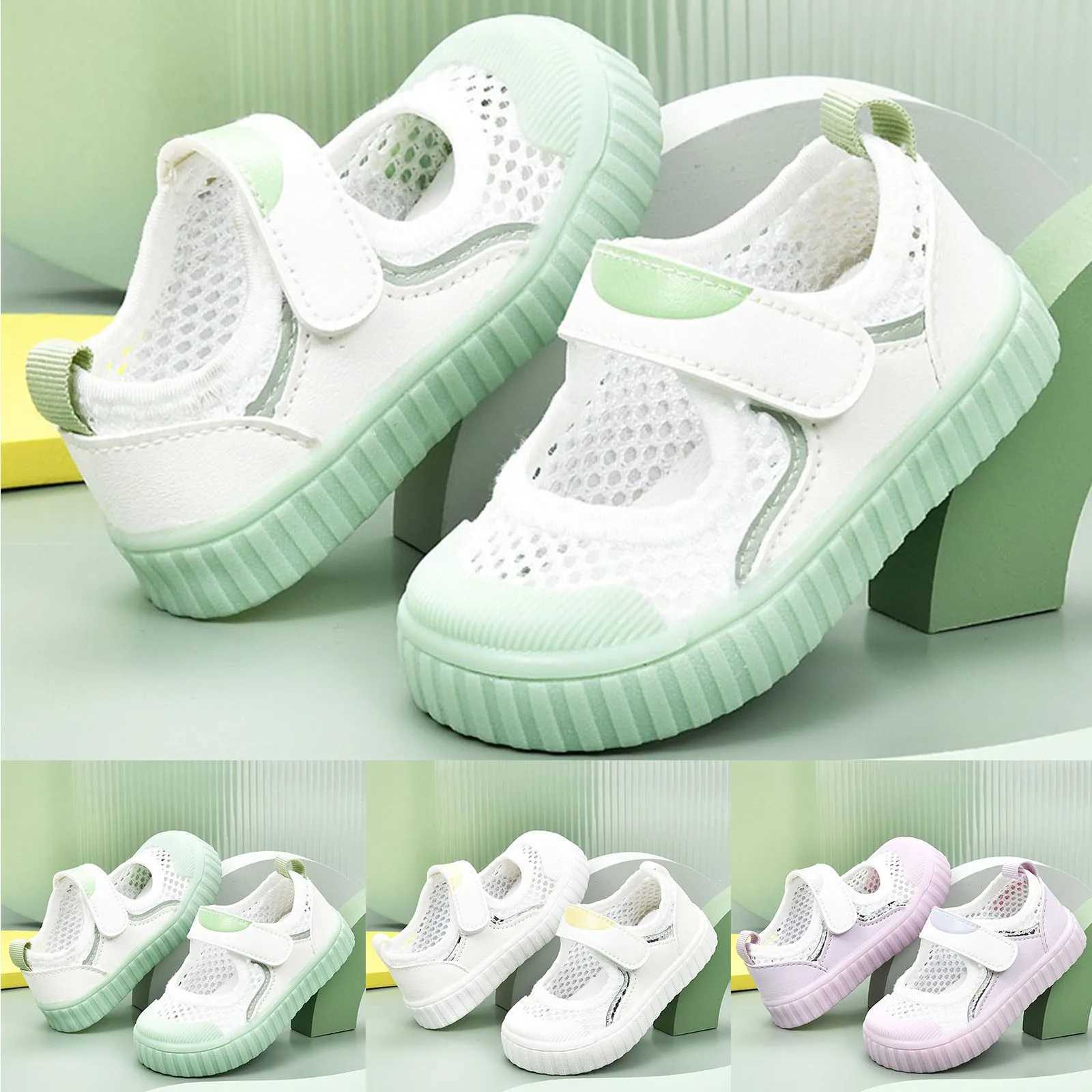 Summer baby sandals childrens shoes 1-2-3 year old baby non slip soft soled baby shoes childrens air mesh breathable sports shoes M240827