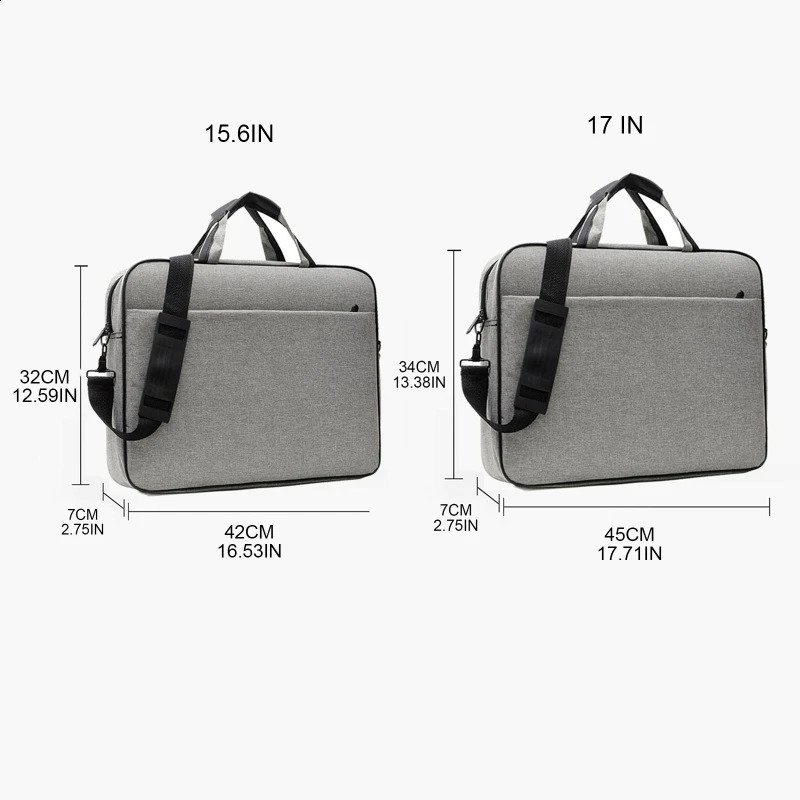 Laptop Sleeve Bag With Handle For 156 17 Inch Shockproof Computer Notebook Protective Shoulder Carrying Bags 240827Z