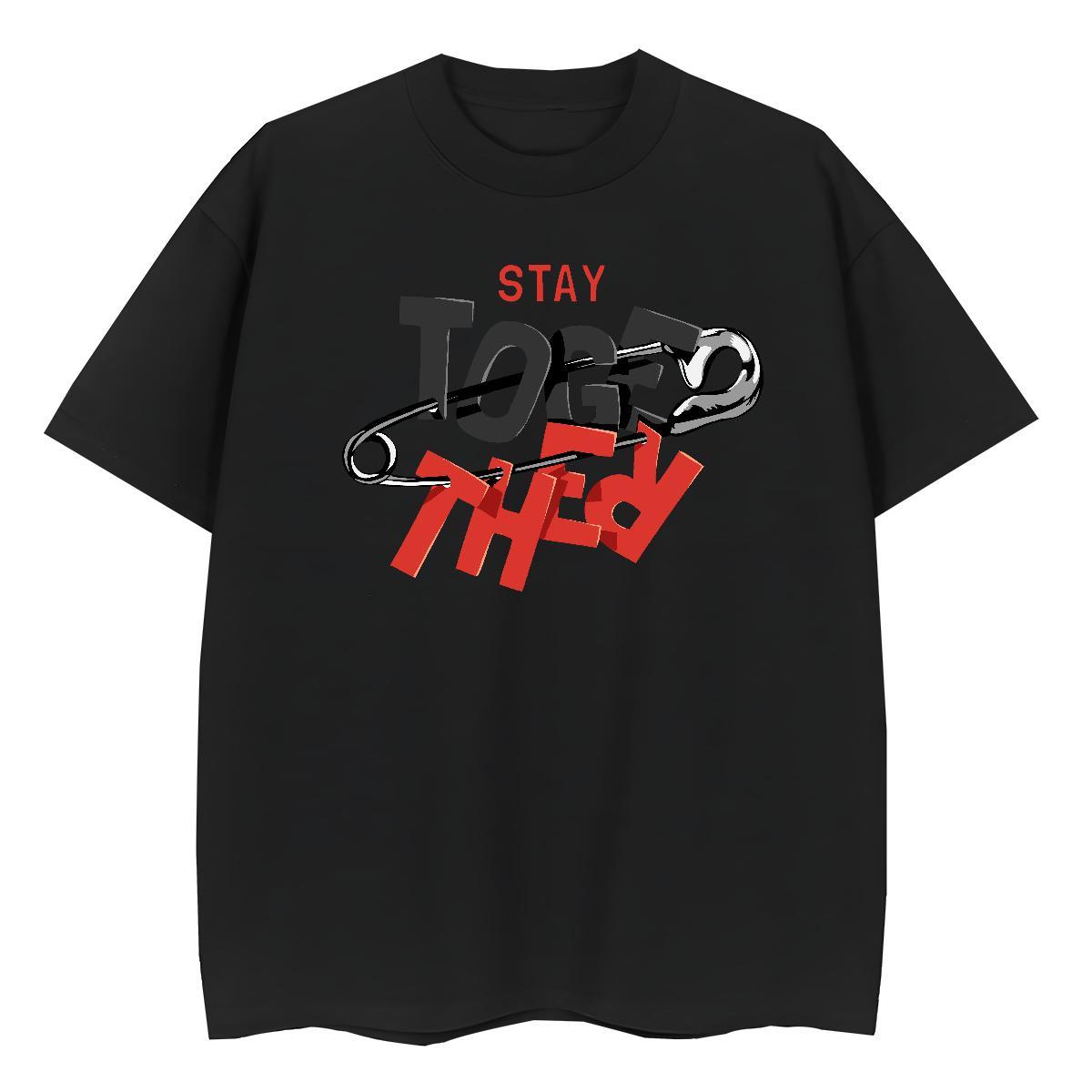 Free Shipping Unisex Tshirts 230g Pure Cotton letter Outdoor Womens T Shirts Short Sleeve O-Neck Black White Tee Shirt
