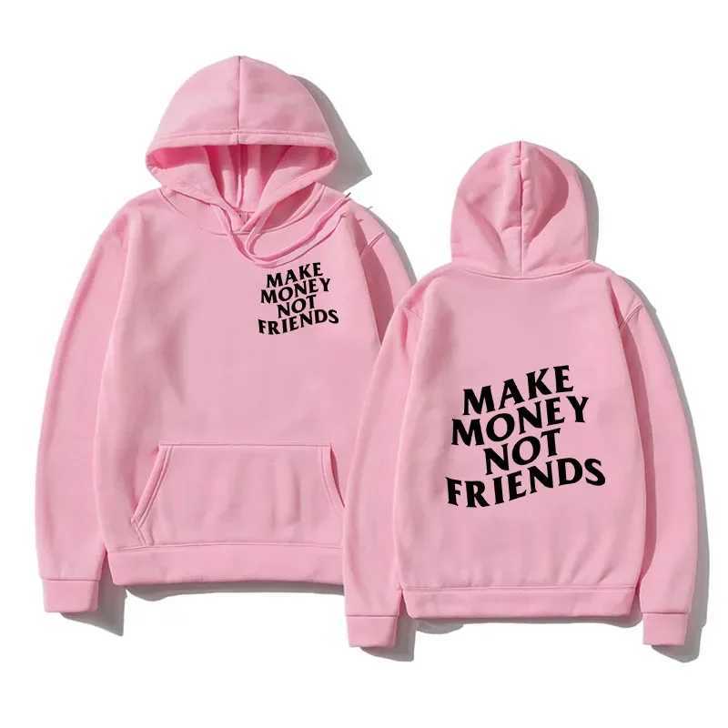 Funny Need Money Letter Print Hoodie Fashion Design Mens Sweatshirt Wool Oversized Couple Casual Street Clothing Hoodie W241230