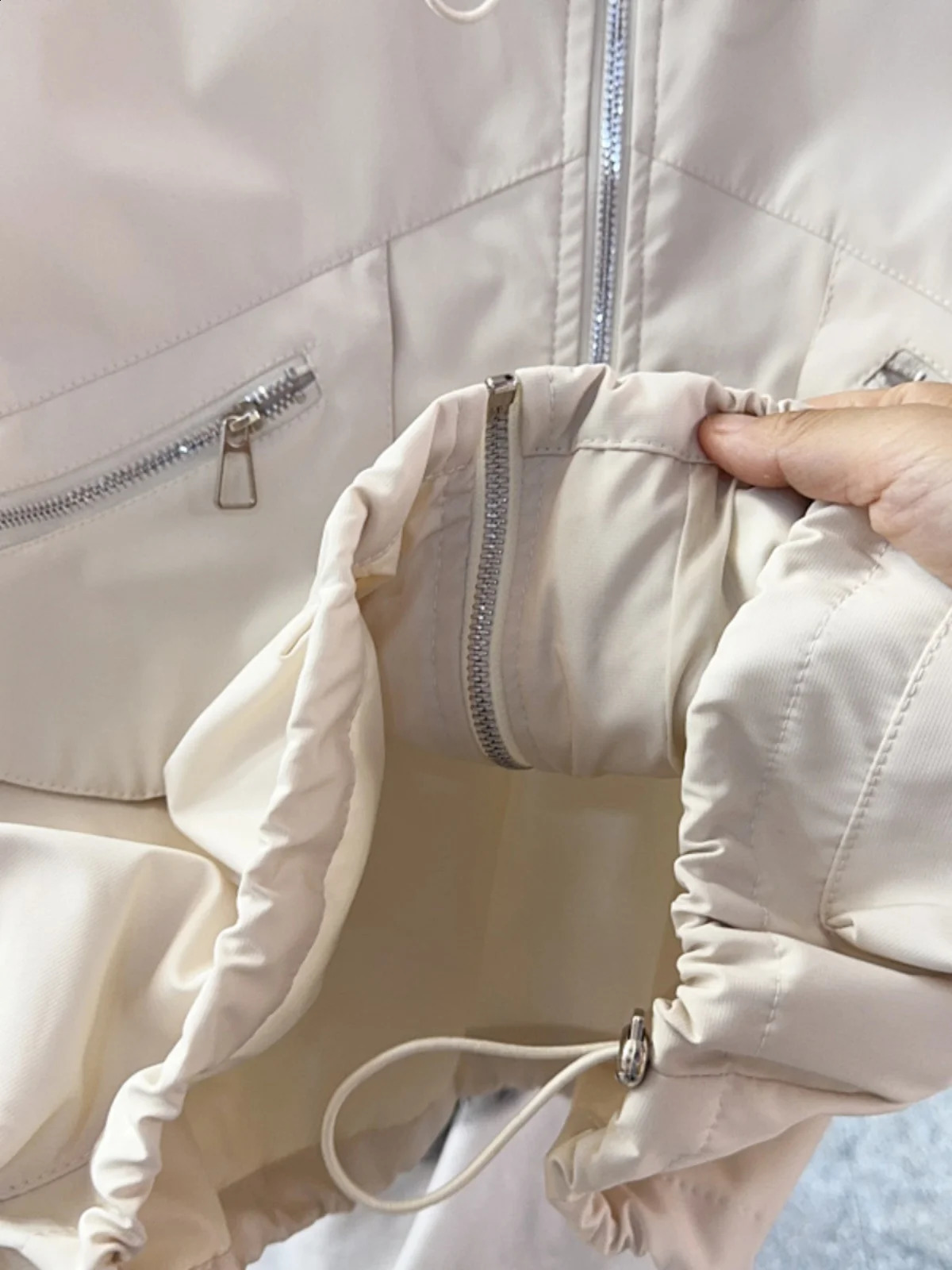 KUSAHIKI Autumn Korean Drawstring Casual Versatile Safari Style Short Baseball Jacket Coat for Women 240827