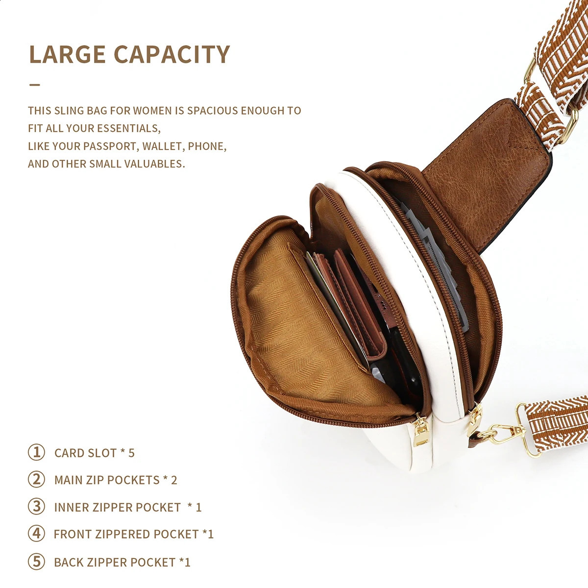 PU Leather Chest Bag For Women Men Casual Daily Sling Bags Girls Crossbody Shoulder Fashion Female Male Small Backpack 240827