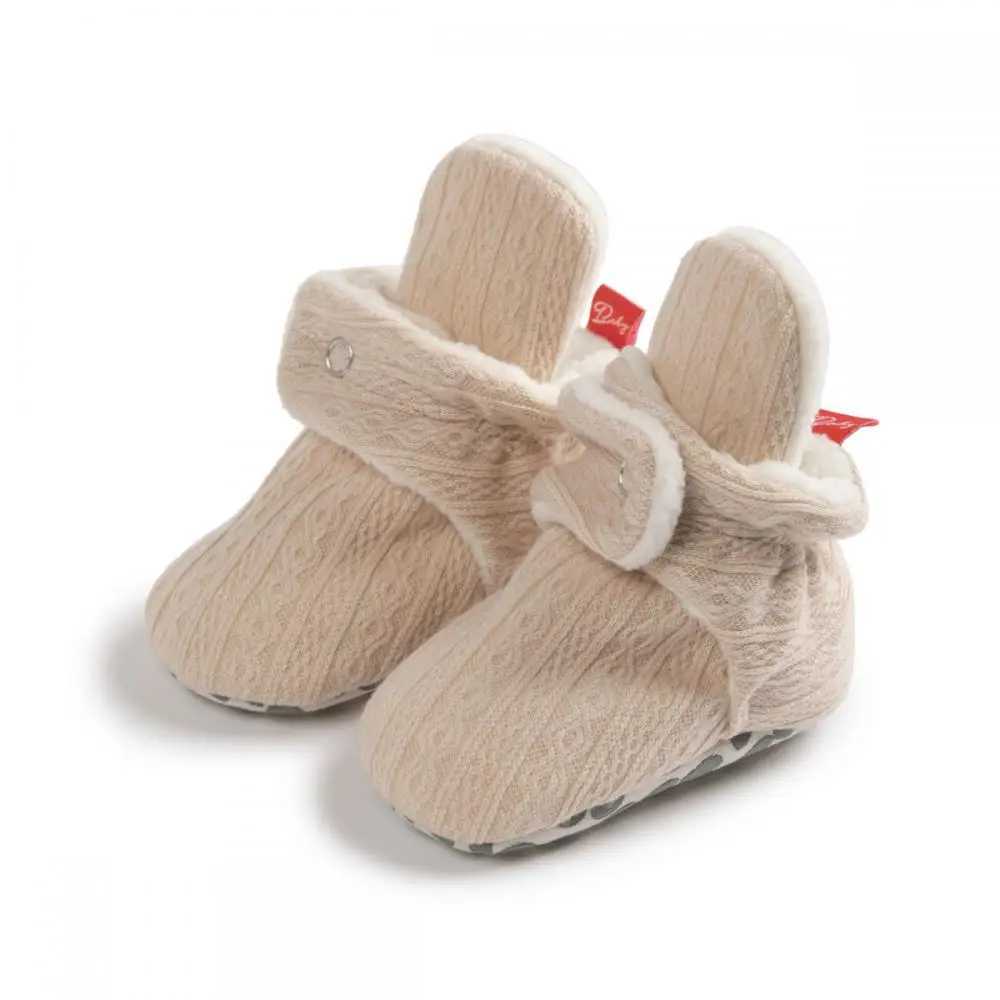 Winter Boys and Girls Baby Cute Socks Baby First Step Walker Floor Boots Soft Anti slip Warm New Fashion Comfortable Shoes M240827