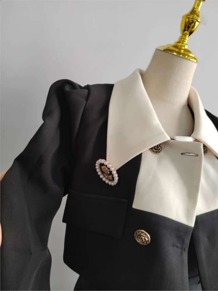 Spring Elegant 2 Piece Sets Womens Vintage Black Blazer Skirts Suit Femme Outfits Autumn Korean Fashion y2k Clothes 240826