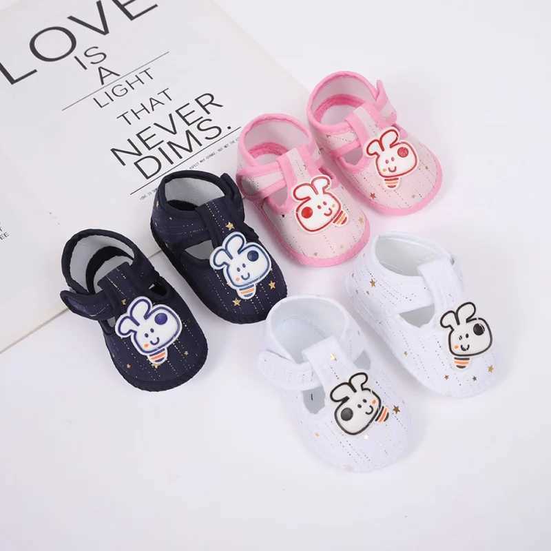 Spring baby and toddler shoes girls and boys newborn letter printing cartoon pre walker soft soled sandals first walker shoes M240827