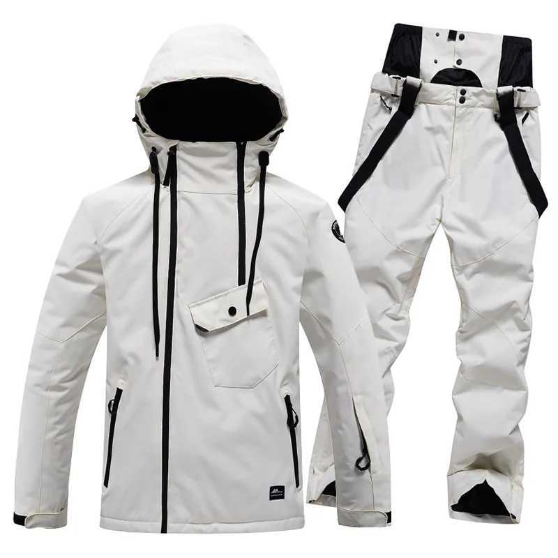 Skiing Suits Ski Suit For Men And Womens Windproof Waterproof Warm Breathable Winter Snow Suit H240826