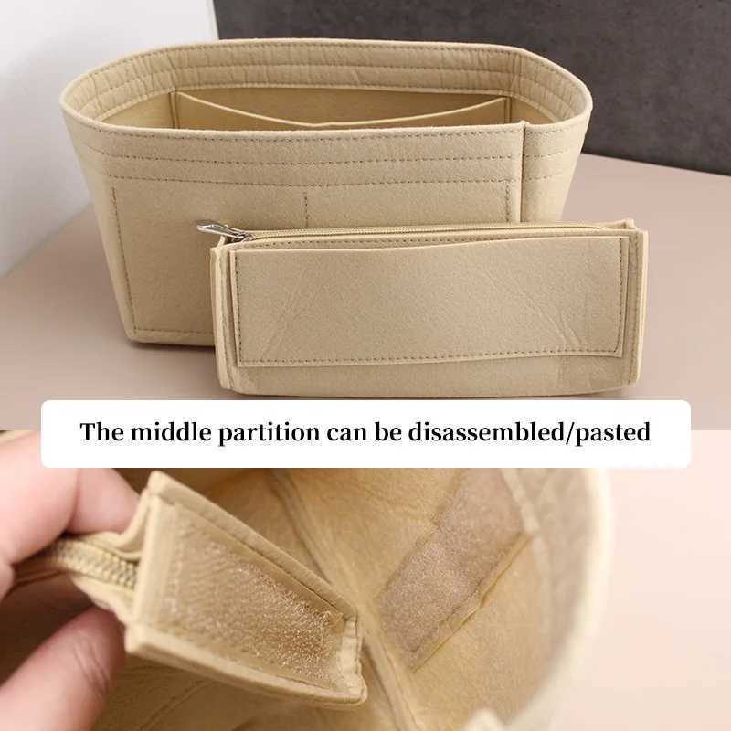 Tinberon felt insert bag organizer handbag inner bag cosmetics bag makeup storage travel bag accessories felt bag lining organizer W240826