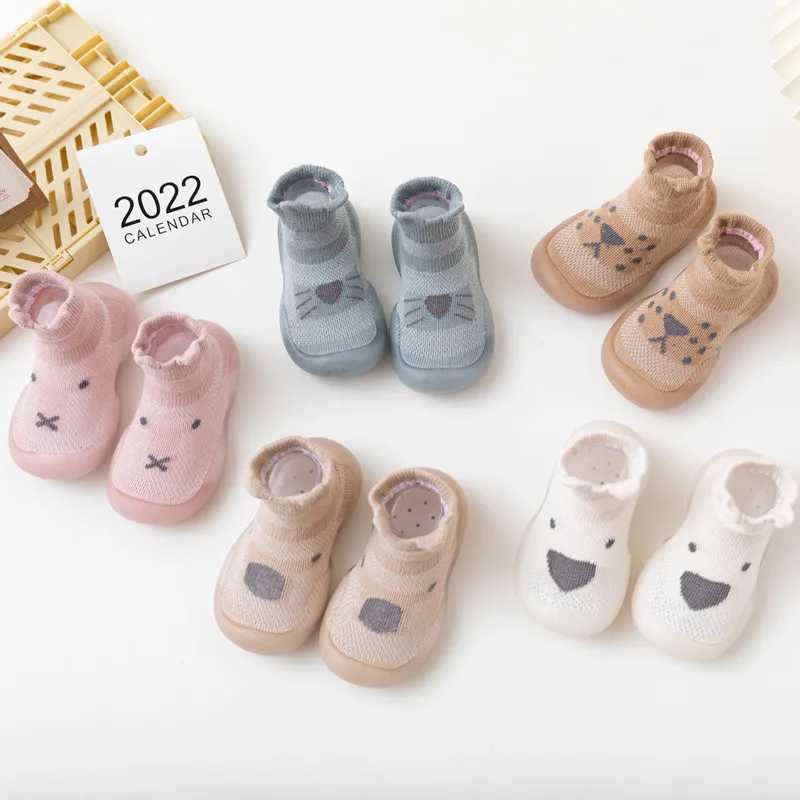 Unisex cute animal first walker non slip floor socks baby shoes childrens boots M240827