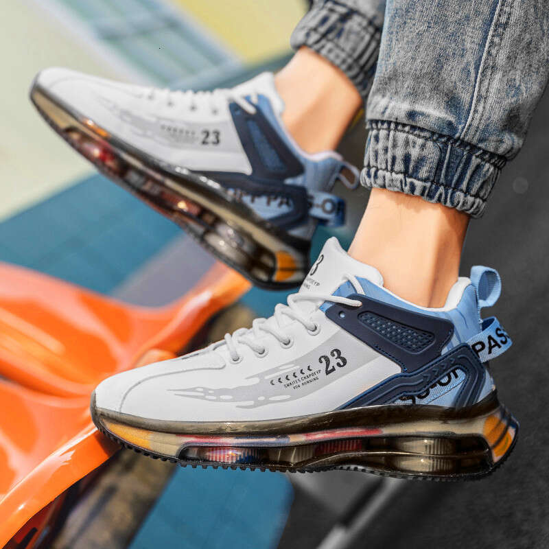 Stylish Men's Athletic Shoes for Sports - Enhanced Ventilation for Comfort during Running and Tennis Games Basketball Stylish Performance Footwea