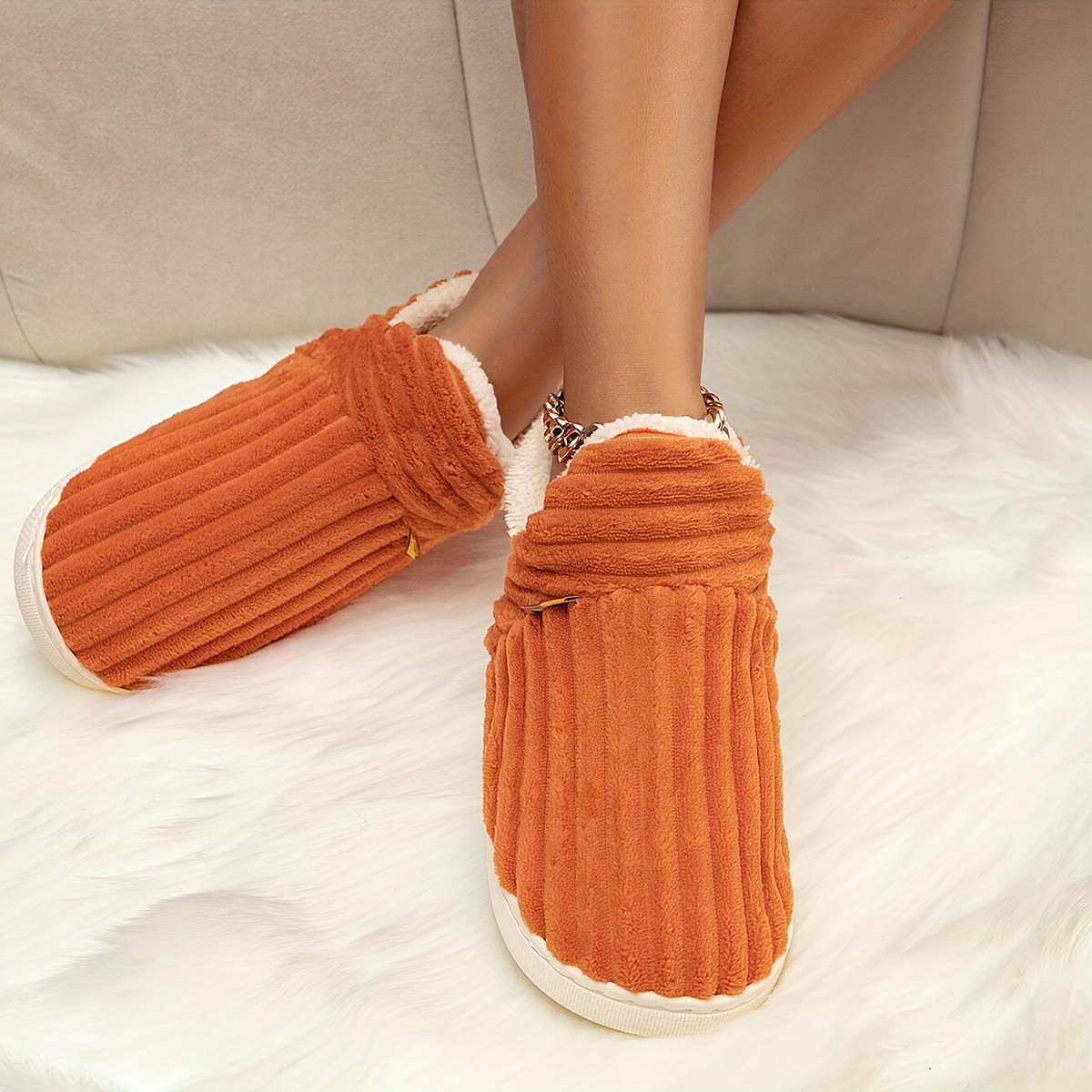 Cozy Winter Slippers for Women - Ultra-Soft, Non-Slip, Warm, and Comfortable for Indoor and Outdoor Use with Plush Lining and Durable Sole