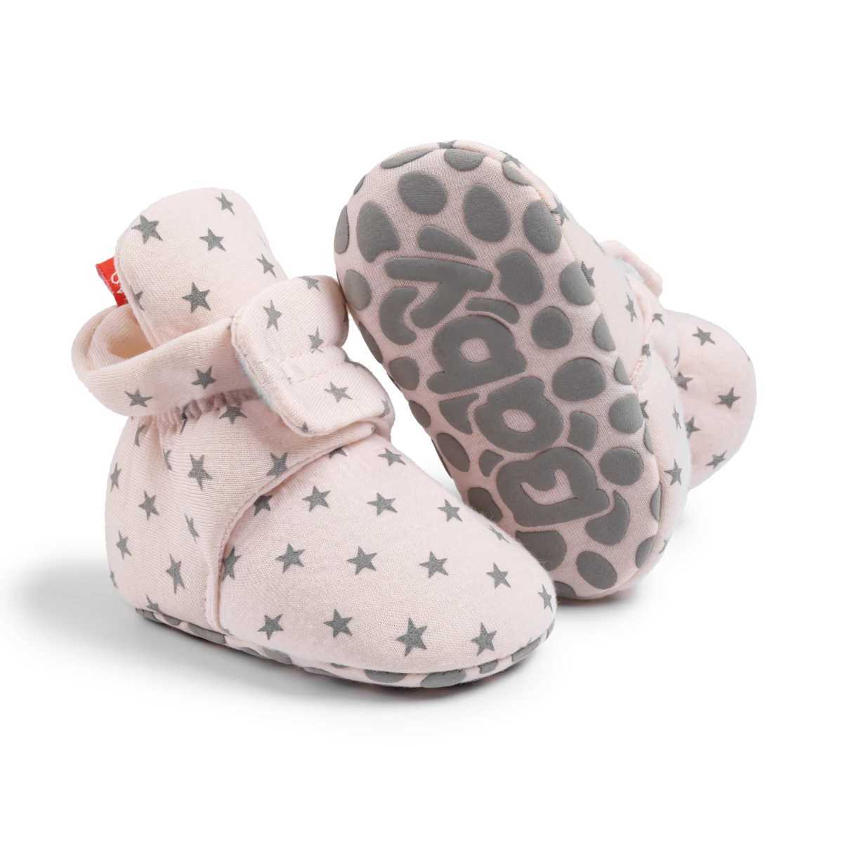 KIDSUN Warm Baby Boys and Girls Socks Shoes Toddlers Winter Snow Boots Cotton Soft Bottom Anti slip First Step Walker Baby Bed Shoes Newborns M240827