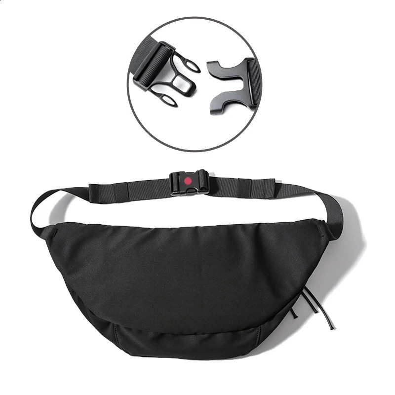 Crossbody Bag Oversized Fanny Pack Waterproof Oxford Chest Cycling Large Gym Waist Belt for Men Women 240826