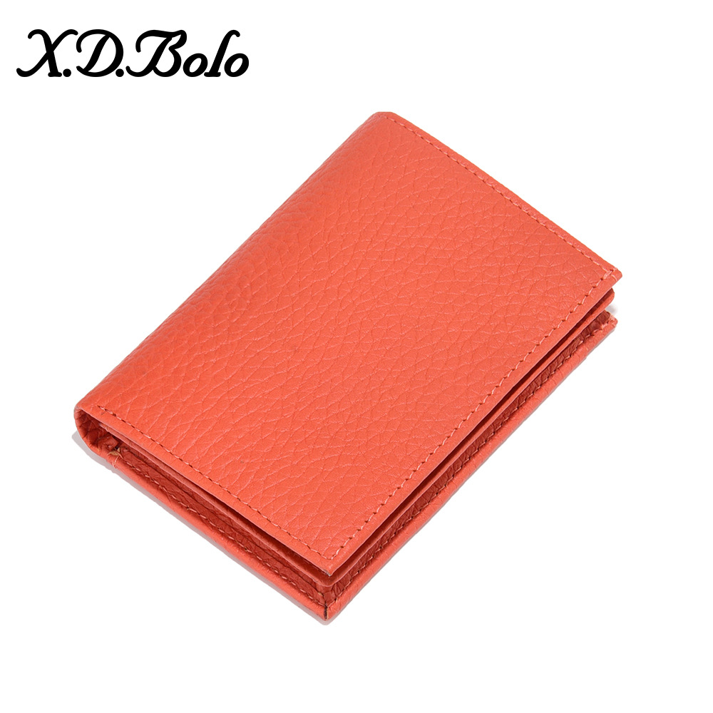 Chic Women's Leather Wallet - Soft Japanese Student Theme with Secure Money Clip and Elegant Cards Compartment