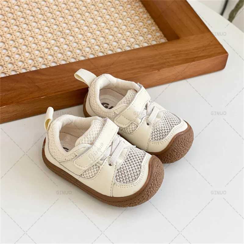 New Summer Baby Shoes Mesh Breathable Preschool Boys Barefoot Shoes Soft soled Outdoor Fashion Little Girls Sports Shoes M240827