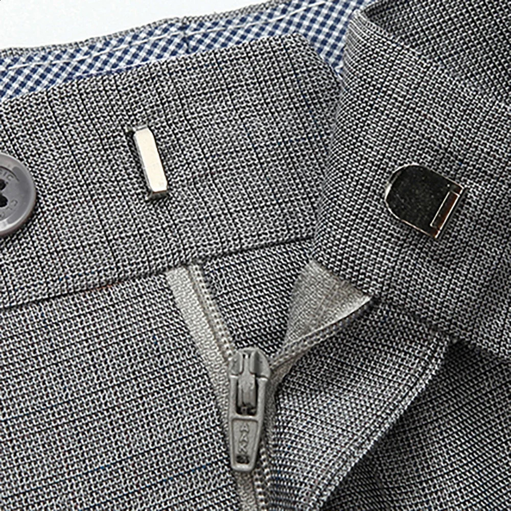 Big Size 29-56 Summer Wrinkle-Resistant Black Suit Pants Mens Clothing Baggy Double Pleated Classic Dress Pants Trousers 240827