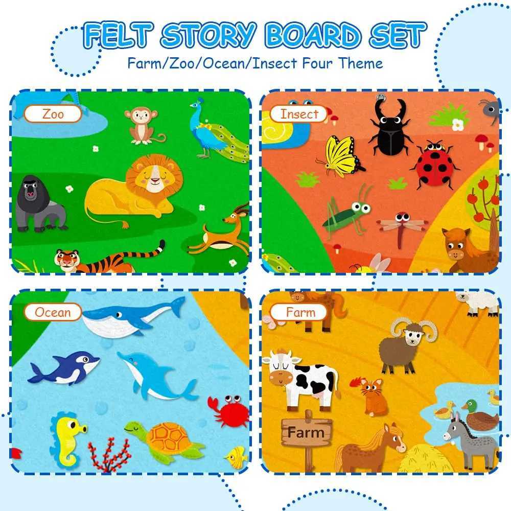My calendar farm childrens transportation felt storyboards kindergarten education storytelling Montessori childrens toys W240827