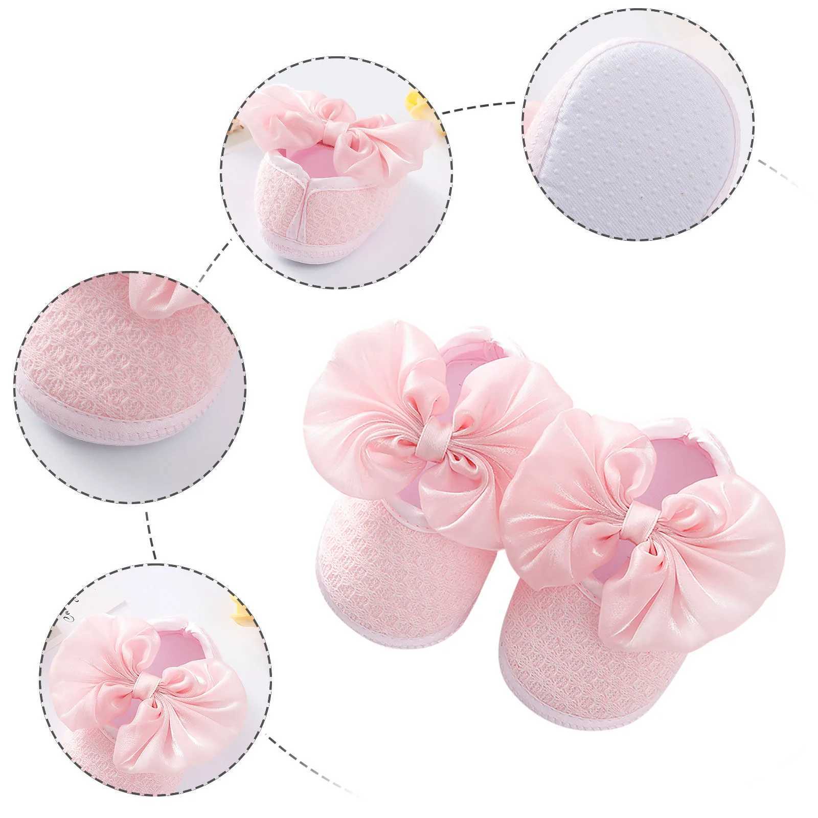 Baby girl first walker soft baby shoes baby toddler bow knot walker shoes princess shoes baby front walker baby shoes M240827