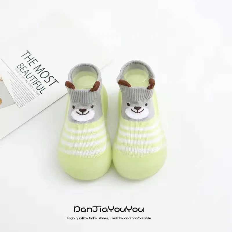 Baby anti slip socks cute cartoon childrens rubber soles childrens floor sports shoes childrens newborn babys first walking shoes 0-3Y M240827