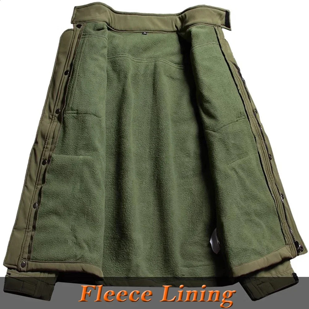 Windproof Waterproof Biker Suit Men Tactical Jacket Pants Sets Winter Shark Skin Soft Shell Uniform Warm Fleece Coats 240814