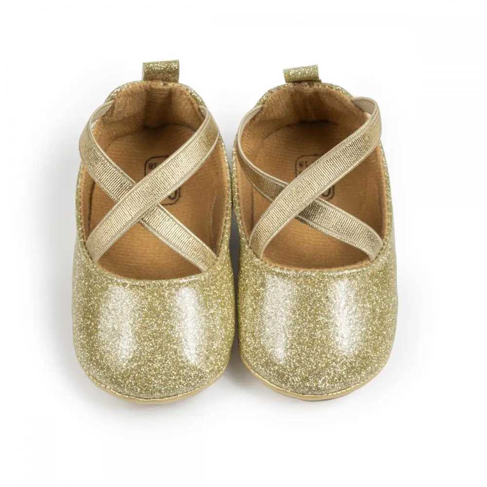 Baby colored princess shoes party elastic classic leather spring/summer childrens soft soled walking shoes M240827