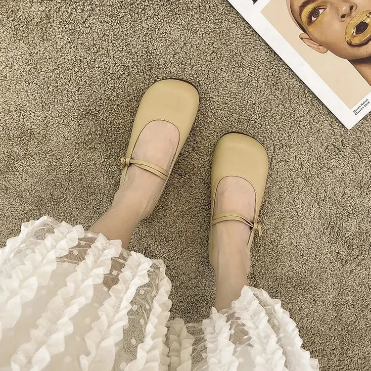 Women Shoes Autumn Oxfords Shallow Mouth Casual Female Sneakers Round Toe Flats Fall Leather Comfortable Dress Basic Fabric 240826