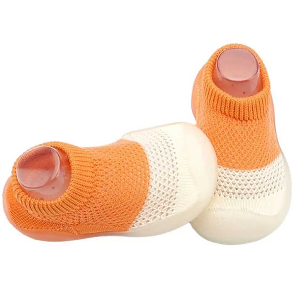 0-3 year old baby and toddler shoes summer breathable childrens soft soled ice silk shoes and thin mesh socks indoor M240827