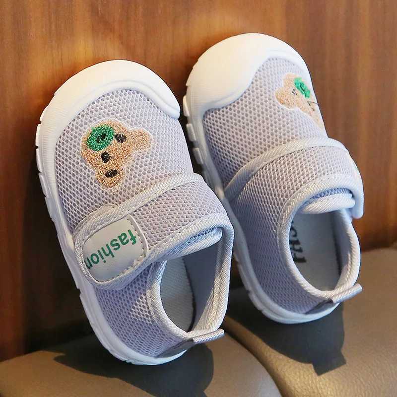 Preschool Net Casual Shoes Baby Shoes Anti slip Soft soled Tinian Shoes Mesh Breathable First Step Walker Baby Shoes Sports Shoes Baby Shoes M240827