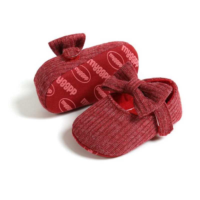 Autumn casual anti-skid bow sports shoes for children with soft soles first walker 0-18 months spring baby girl princess shoes 1 year M240827