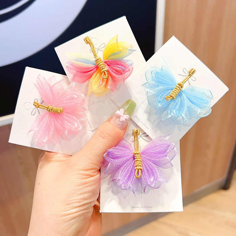 Cute and super fairy accessory clip, little girl antique style headwear baby butterfly clip hair F08.27-1.4 5ca06