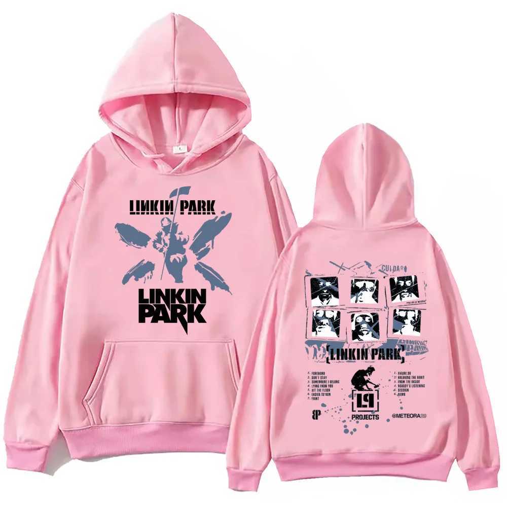 Linkin Park Hoodie Harajuku Pullover Tops Mens Sportswear Fan Gift W240827