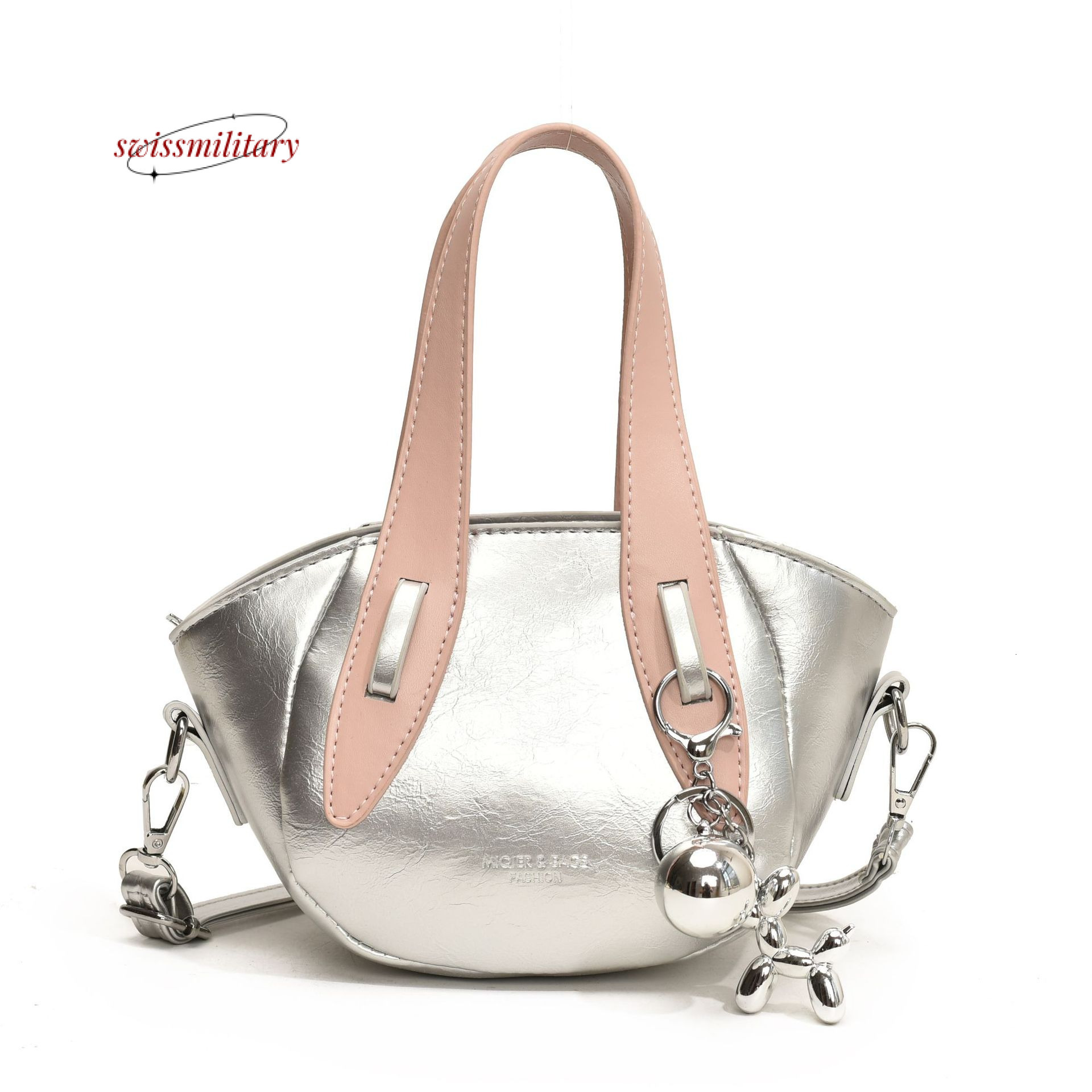 Swissmilitary Fashionable hand-held single shoulder diagonal cross small handbag, 2024 summer new style contrasting color western-style work commuting