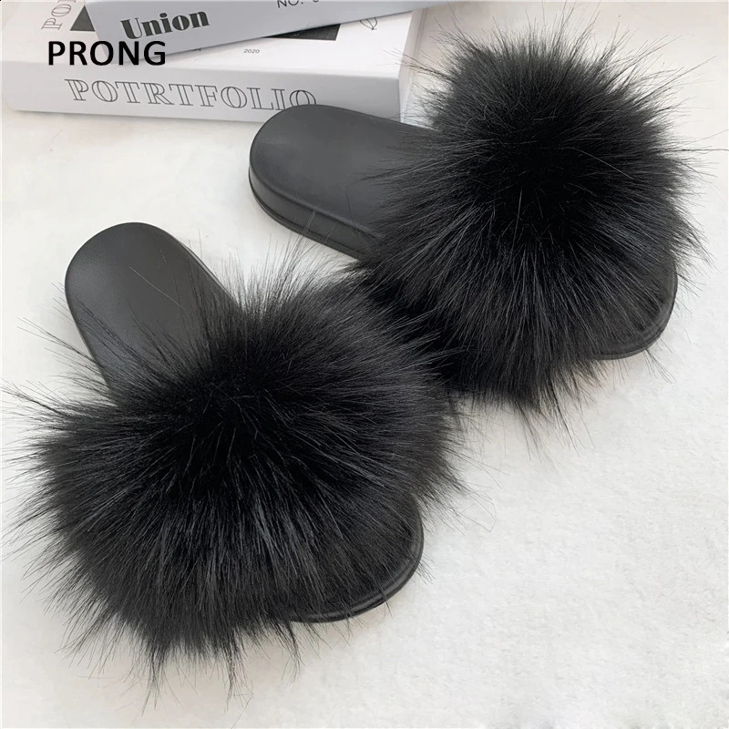 Summer artificial fur slider womens indoor fur slider womens fur slider plush flip flat shoes 240827