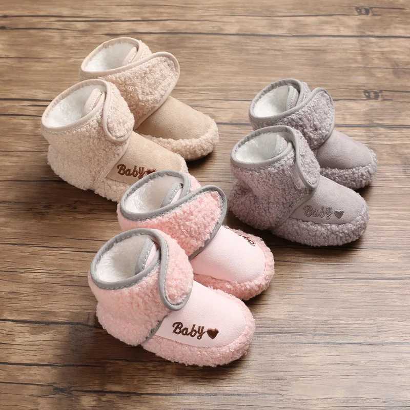 Newborns winter baby shoes baby girls bow knot baby boots casual sports shoes anti slip soft sole walking shoes age 0-18M M240827